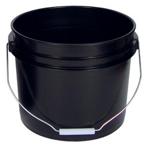 Black Plastic Bucket 3.5 Gallon